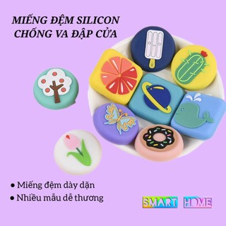 Miếng chặn cửa chống va đập cao su silicon dán tường