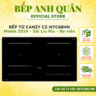 Bếp từ đôi Canzy CZ NTC68HN I Bếp từ âm I Bếp từ inverter I Bếp từ sôi liu riu I Bếp từ chính hãng bảo hành 3 năm