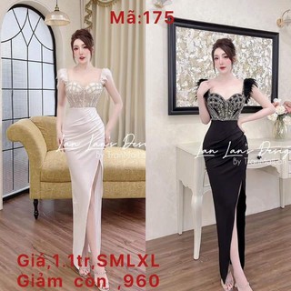 ĐẦM MAXI CÚP NGỰC TAY LÔNG VŨ