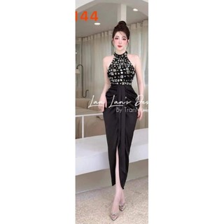 ĐẦM MAXI CỔ YẾM KẾT KIẾNG