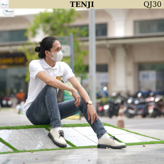 Quần jean nam TENJI QJ62 xám chất bò co dãn họa tiết trơn kiểu dáng kinnny ống côn size (28-32+34)