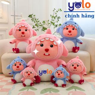 Gấu bông loopy cá mập. thú nhồi bông loopy cosplay cá mập gấu bông yolo cao cấp hàng chính hãng đủ size