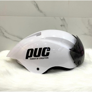 Mũ Bảo Hiểm PUC helmet đạt chuẩn đi xe máy - kính Bấm ( bảo hành 12 tháng )