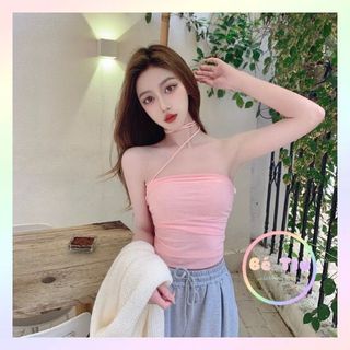 Áo Quây Màu Trơn, Áo Ống Phối Voan 1 Dây Thiết Kế Độc Lạ Dáng Ôm Body Gợi Cảm Quyến Rũ Thời Trang Nữ | Bé Tiu Clothing