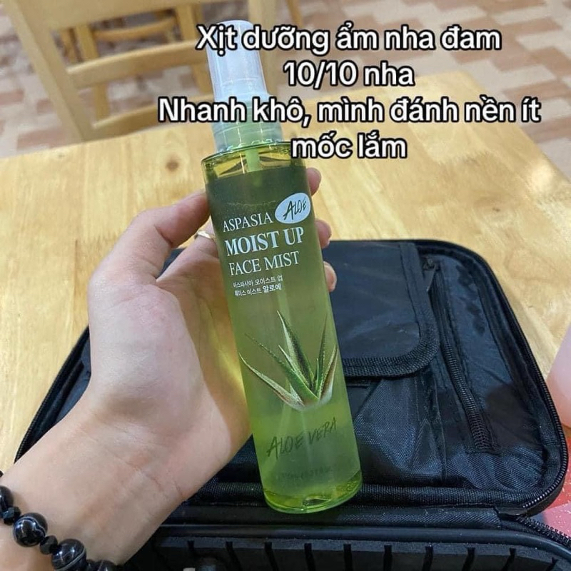 Xịt Khoáng Nha Đam Aspasia Moist Up Face Mist