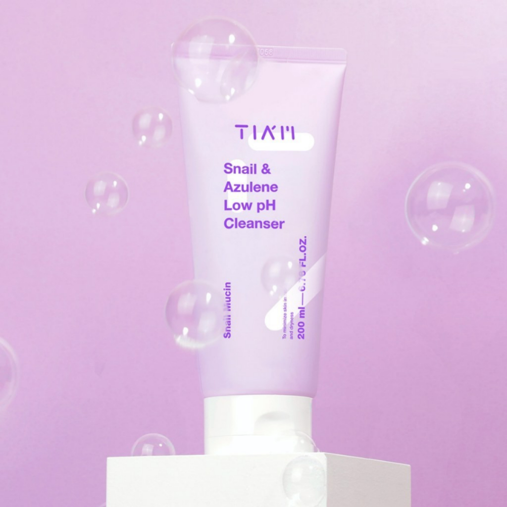 Sữa rửa mặt làm sạch da, cấp ẩm da pH thấp TIAM Snail & Azulene 200ml/400ml | BigBuy360 - bigbuy360.vn