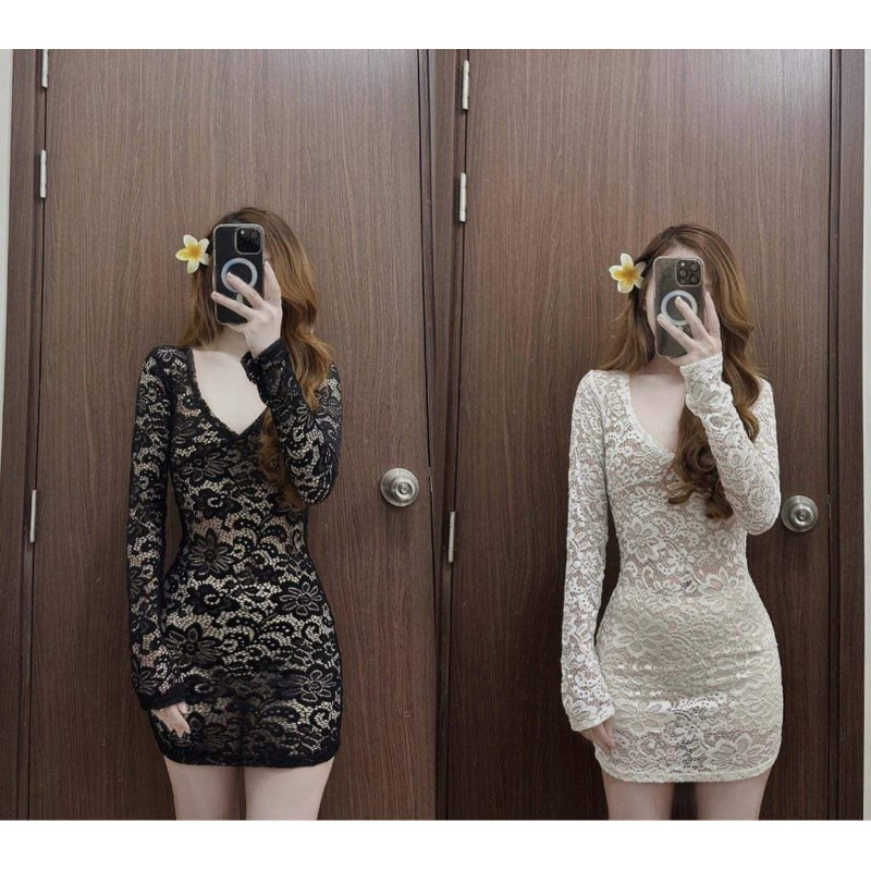 [HCM] Áo Lưới Ren Hoạ Tiết Hoa Manila Xuyên Thấu Mặc Kèm Bikini | BigBuy360 - bigbuy360.vn