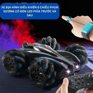 Xe địa hình phun sương phun khói kép xoay 360 độ xịn sò dùng làm quà tặng hoặc đồ chơi giải trí, trưng bày đẹp mắt