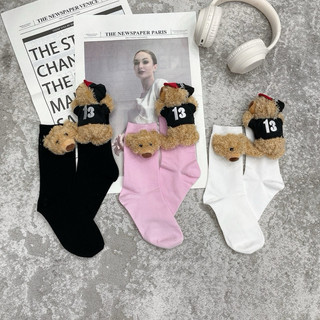Tất gấu mũ đỏ - gấu có thể tháo dời
