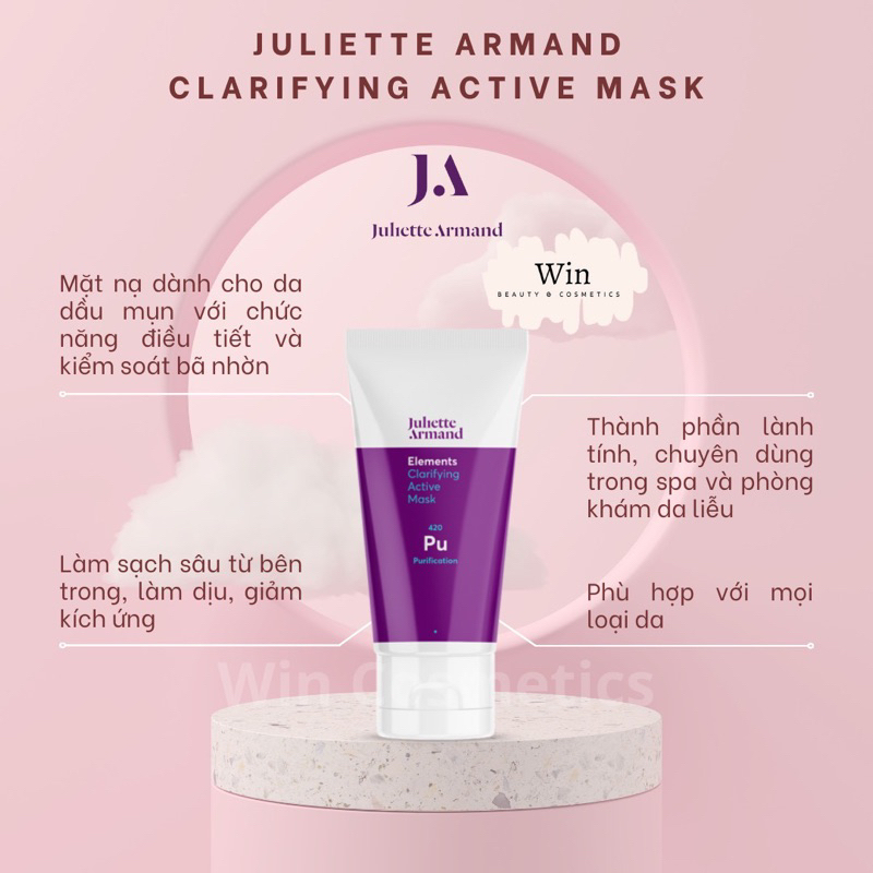 [Hàng Cty] Mặt Nạ Juliette Armand CLARIFYING ACTIVE MASK - Wincosmetic