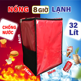 Balo giữ nhiệt 32 lít đa năng, balo shipper, giao đồ ăn, giao đồ uống