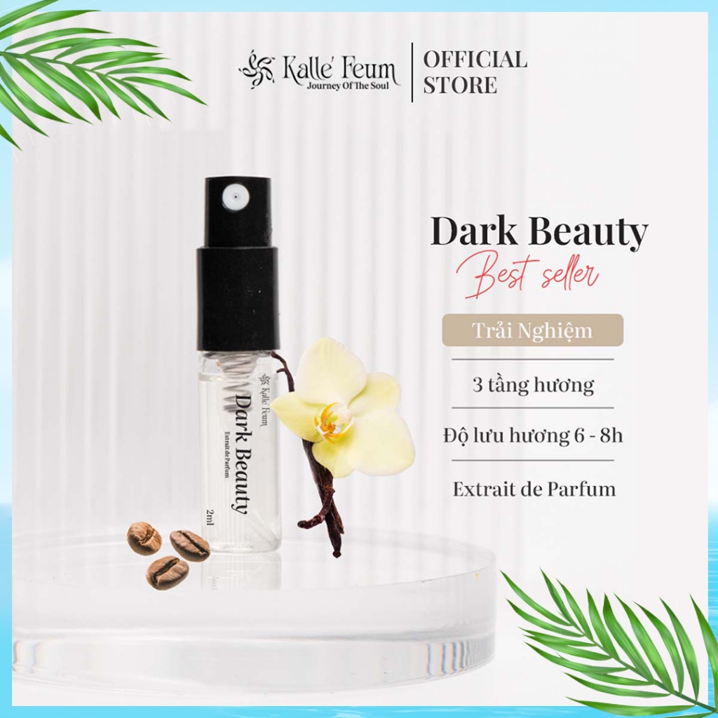 Tinh Dầu Nước Hoa Nữ DARK BEAUTY Mùi Hương Quyến Rũ, Ngọt Đậm Lên Bar, Đi Date Dạng Xịt Vial 2ml | Kalle' Feum