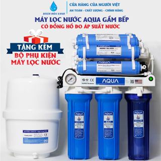 Máy lọc nước RO không vỏ tủ AQUA 8, 9, 10,11 cấp lọc , máy lọc nước RO lắp gầm bếp chính hãng AQUA, Máy lọc nước