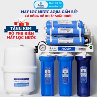 Máy lọc nước RO không vỏ tủ AQUA 8, 9, 10,11 cấp lọc , máy lọc nước RO lắp gầm bếp chính hãng AQUA, Máy lọc nước