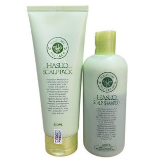 Combo dầu gội hạn chế gàu, vảy nến và xả dưỡng chất chống rụng tóc Hasuo Scalp 300ml/230ml