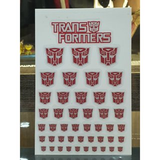 Miếng nhãn dán Decal Transformers Logo Autobot Decepticon cho Mô Hình