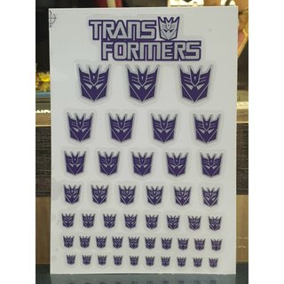 Miếng nhãn dán Decal Transformers Logo Autobot Decepticon cho Mô Hình
