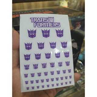 Miếng nhãn dán Decal Transformers Logo Autobot Decepticon cho Mô Hình
