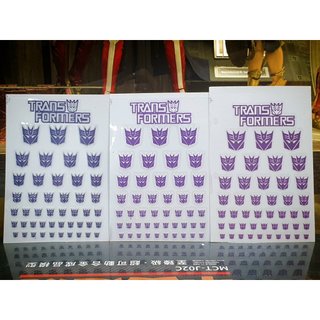 Miếng nhãn dán Decal Transformers Logo Autobot Decepticon cho Mô Hình