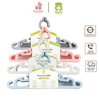 Set 10 móc treo trẻ em MIPBI móc áo nhựa