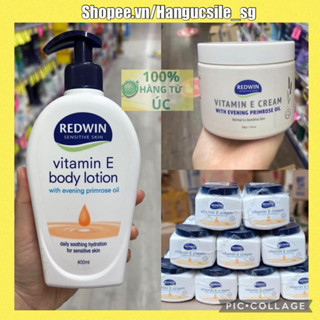 (Bản Úc+Tem Chemist) Kem dưỡng Redwin Vitamin E Cream 330g, Vitamin E Cream REDWIN 300g Úc nội địa