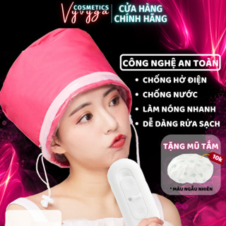 Mũ hấp ủ tóc nhiệt tại nhà chống nước an toàn 3 cấp độ nón kích nhiệt Tăng hiệu quả cho kem ủ tóc keratin collagen DC12