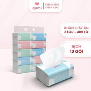 Khăn giấy ăn Gumi bịch 10 gói cao cấp tiện lợi