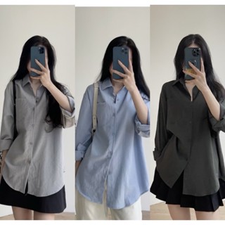  Áo sơ mi form rộng SƠ MI ĐŨI  công sở tay dài CAMA STORE M1483 