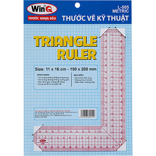 Thước nhựa kỹ thuật winq l vuông góc