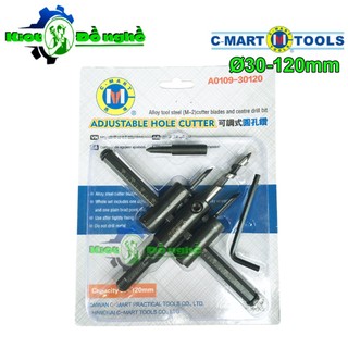 Mũi khoét lỗ trần thạch cao 30-120mm c-mart a0109-30120