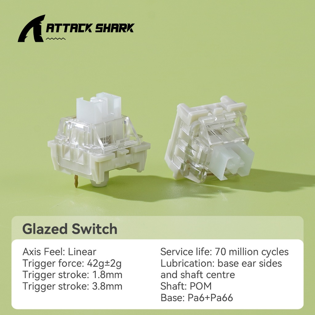 Combo 30 Swtich dành cho bàn phím cơ Red swtich Attack Shark - Trục cơ bàn phím ( Red , Yellow , White, Silent ) | BigBuy360 - bigbuy360.vn
