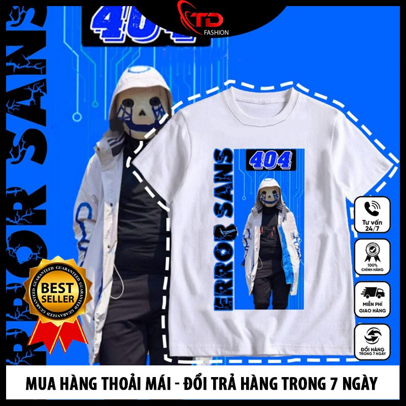 Áo thun Error Sans 404 - Pháp Sư Gangster error sans full size bé-lớn | TIẾN ĐẠT STORE