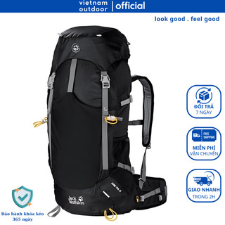 Balo Leo Núi Nam Nữ JACK WOLFSKIN ALPINE TRAIL 40 Phượt Trekking Leo Núi Dài Ngày Có Trợ Lực Áo Mưa Đi Kèm
