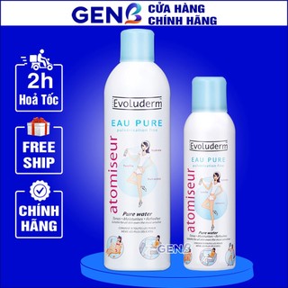 Nước Xịt khoáng Evoluderm 150ML/400ml CHÍNH HÃNG Từ Pháp - Bình Xịt Khoáng dưỡng cấp Ẩm Da Mặt, Toàn Thân Skincare GENB
