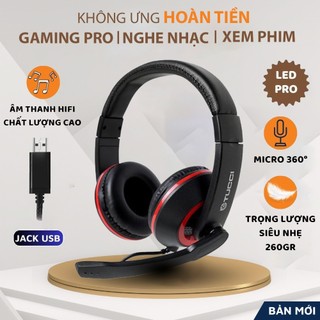 Headphone gaming chụp tai có dây tucci x5 tai nghe game thủ có mic máy vi tính laptop pc