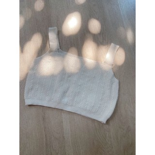 Áo len croptop 2 dây