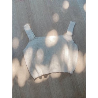 Áo len croptop 2 dây