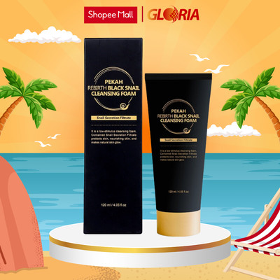 Sữa Rửa Mặt Ốc Sên Sạch Sâu Chống Lão Hóa Giảm Nhăn PEKAH Rebirth Black Snail Cleansing Foam 120ml