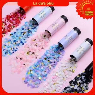 Pháo giấy mini sinh nhật cầm tay vui nhộn,Phụ kiện sinh nhật pháo phụt kim tuyến