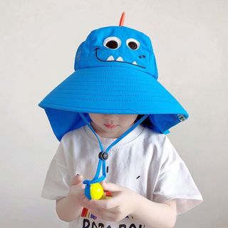 Mũ chống nắng cho bé, mũ chống tia UV vành lớn siêu to và rộng tặng kèm còi