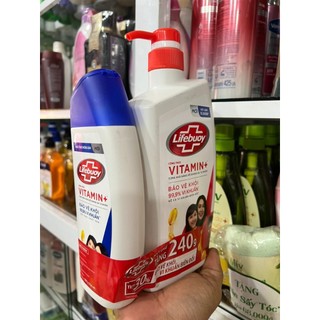 ( Đỏ ) Sữa tắm Lifebuoy bảo vệ vượt trội 850gr