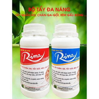 Bộ Tẩy quần áo Rina Cleaner, tẩy mốc , thâm kim , ố vàng siêu sạch ( Hàng Chính Hãng - Không mùi Hôi)