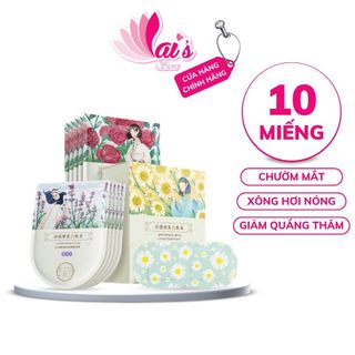 Hộp 10 miếng mặt nạ mắt nóng zsm / mặt nạ mắt xông hơi nước zhenshiming chườm nóng giúp giảm mỏi mắt căng thẳng ngủ ngon