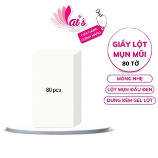 Giấy Lột Mụn Đầu Đen, Mụn Cám Lanbena 80 Miếng Dùng Kèm Gel Lột Mụn Lanbena