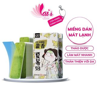 Miếng Dán Lạnh Làm Mát Thảo Dược WECAN Làm Mát Mùa Hè Chống Nóng Hạ Sốt - Nhỏ 10 Miếng / Lớn 5 Miếng