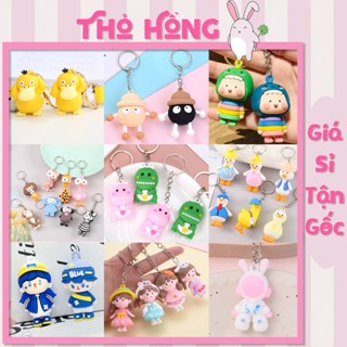 🔑 100 MẪU MÓC KHÓA HOẠT HÌNH – ĐỘNG VẬT DỄ THƯƠNG🎀Móc khóa cho bé  Giá SỈ RẺ NHẤT - Thỏ Hồng VPP🐰