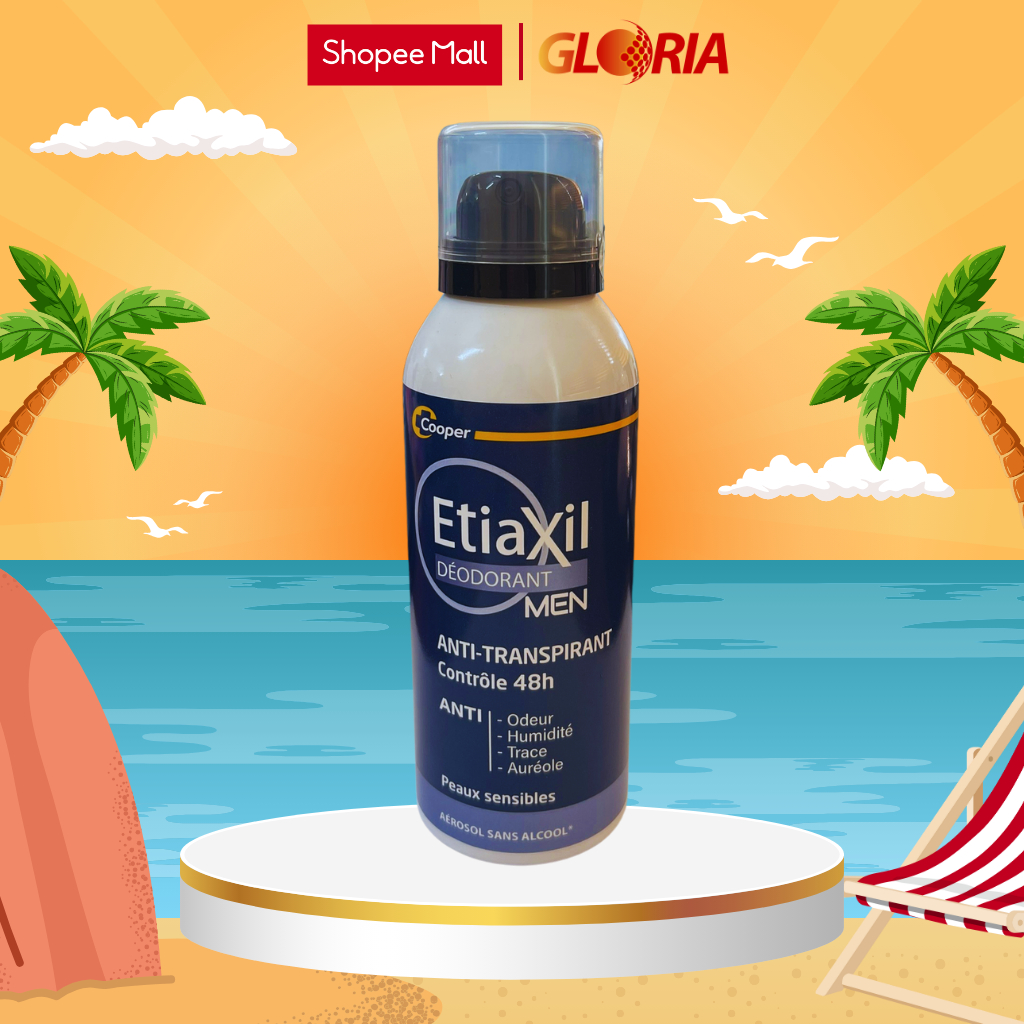 Xịt Khử Mùi Ngăn Mồ Hôi 48H Etiaxil Men 150ml