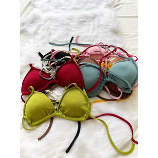ÁO BRA BIKINI CROPTOP SẴN MÚT NGỰC CHẤT THUN GÂN  CO GIÃN