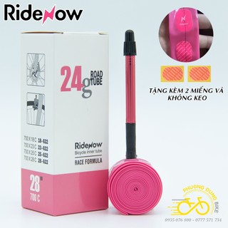 Ruột xe đạp tpu ridenow siêu nhẹ 24g 700x18-28c