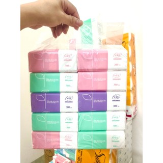  Khăn giấy ăn rút lụa cao cấp organic 300 tờ 3 lớp mềm mịn 